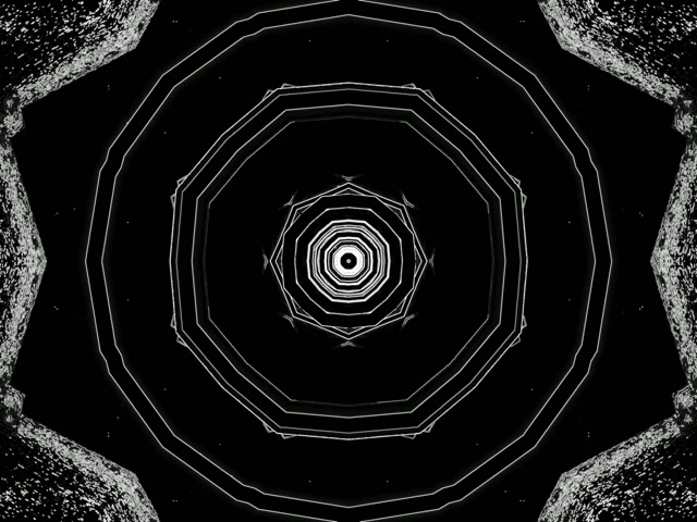 Tunnel Neon Vortice Decagono Screensaver 4:3 Classic 60fps VJLoops