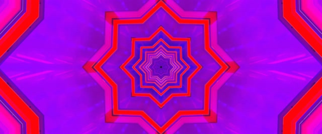 Tunnel Neon Vortice Stella Viola Rossa Screensaver 2.39:1 Cinemascope 60fps VJ Loop