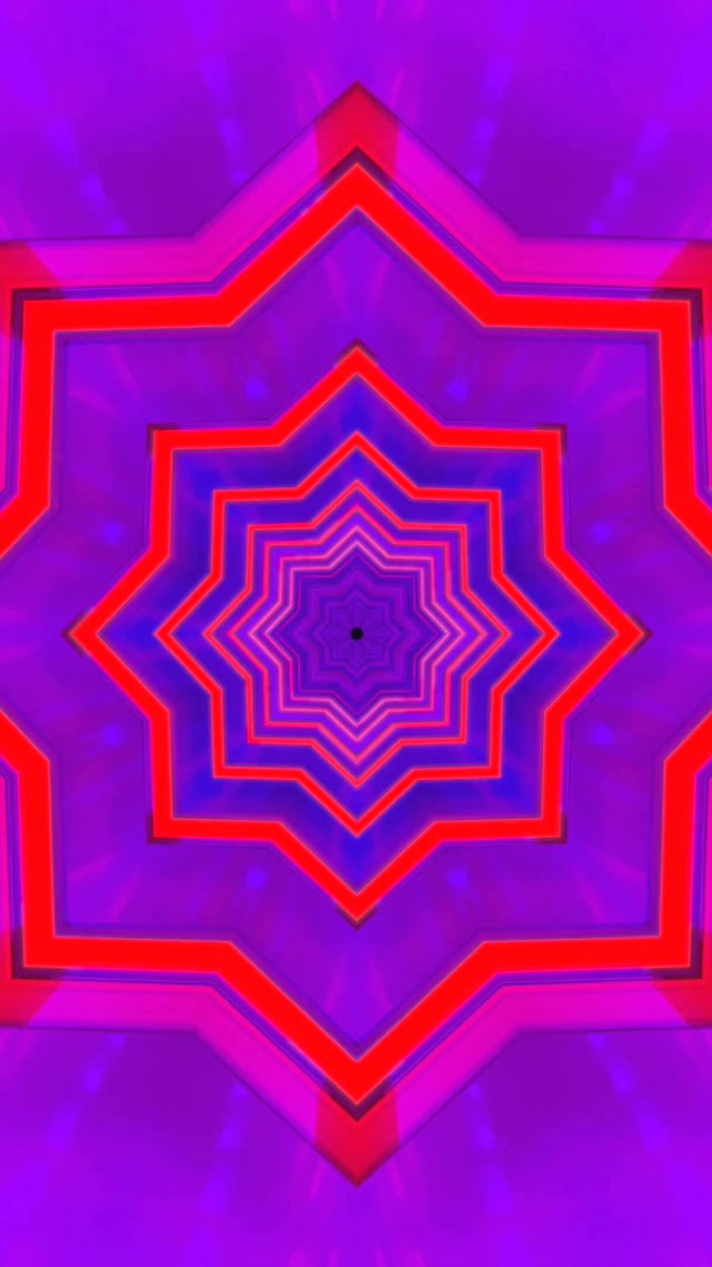 Tunnel Neon Vortice Stella 9:16 Reels 60fps Screensaver Vj Loop