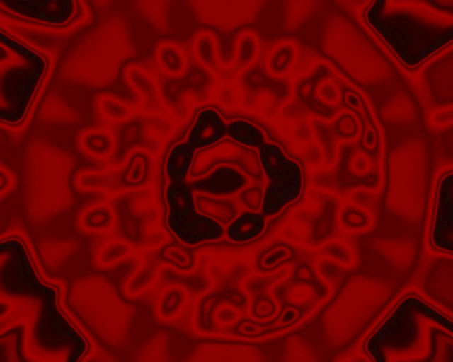 Tunnel Neon Mandala Rossa Pulsante 5:4 Industrial 60fps Screensaver Vj Loop