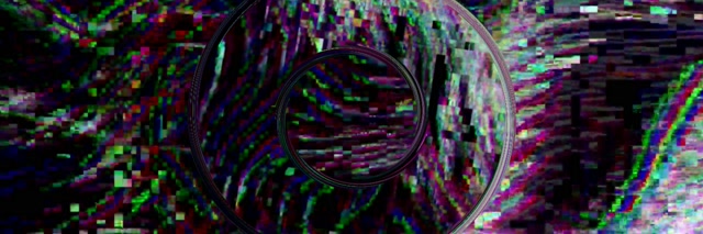 Tunnel Neon Vortice Pixel Glitch VJ Loop 3:1 Triple Wide 60fps Screensaver