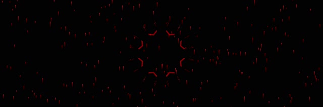 Tunnel Neon Rosso Pipistrelli 3:1 Triple Wide 60fps Screensaver Windows PC Laptop Vj Loop