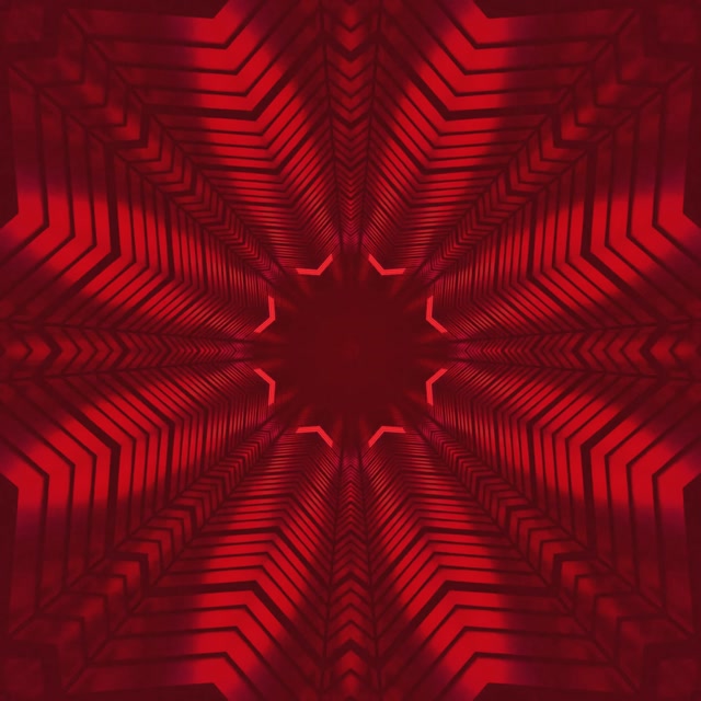 Vj loop Tunnel Neon Caleidoscopio Stella Rosso 1:1 quadrato 60fps screensaver