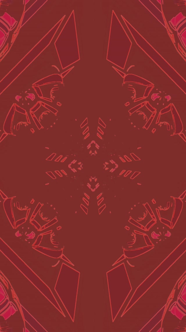 Tunnel Neon Rosso Caleidoscopio Diamante VJ Loop 9:16 Reels 60fps Screensaver