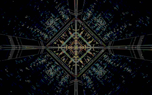 Tunnel Neon Screensaver 60fps 16:10 MacBook VJ Loop Geometrico Blu