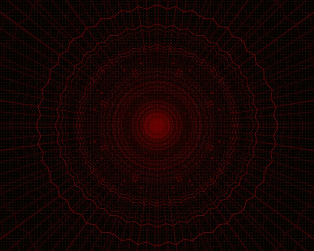 Tunnel Neon Rosso Ragnatela Frattale Vortice VJLoops 5:4 Industrial 60fps Screensaver