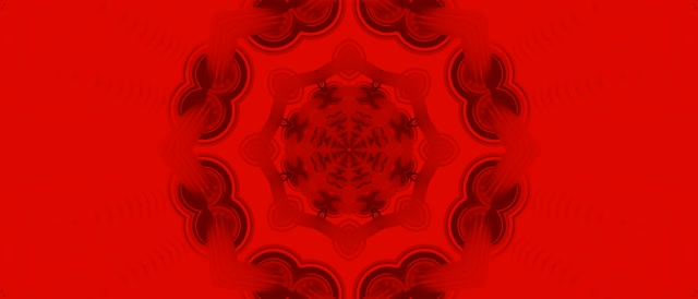 Mandala Rosso Tunnel Neon VJ Loop 21:9 Ultrawide 60fps Screensaver