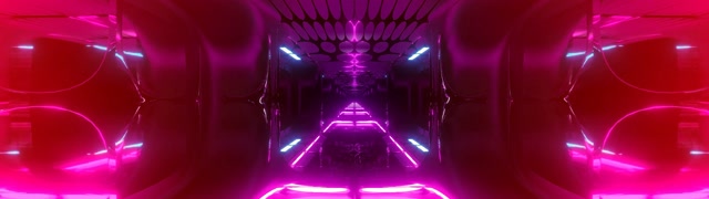 Tunnel Neon Rosa Magenta Sci-Fi VjLoops 60fps 32:9 Super Ultrawide Salvaschermo