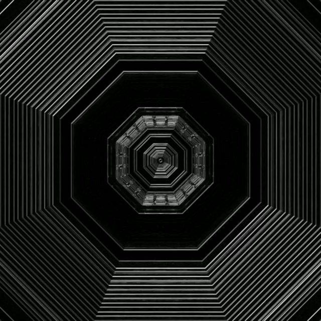 Tunnel Neon Vortice Ottagono VJ Loop 1:1 Quadrato 60fps Salvaschermi