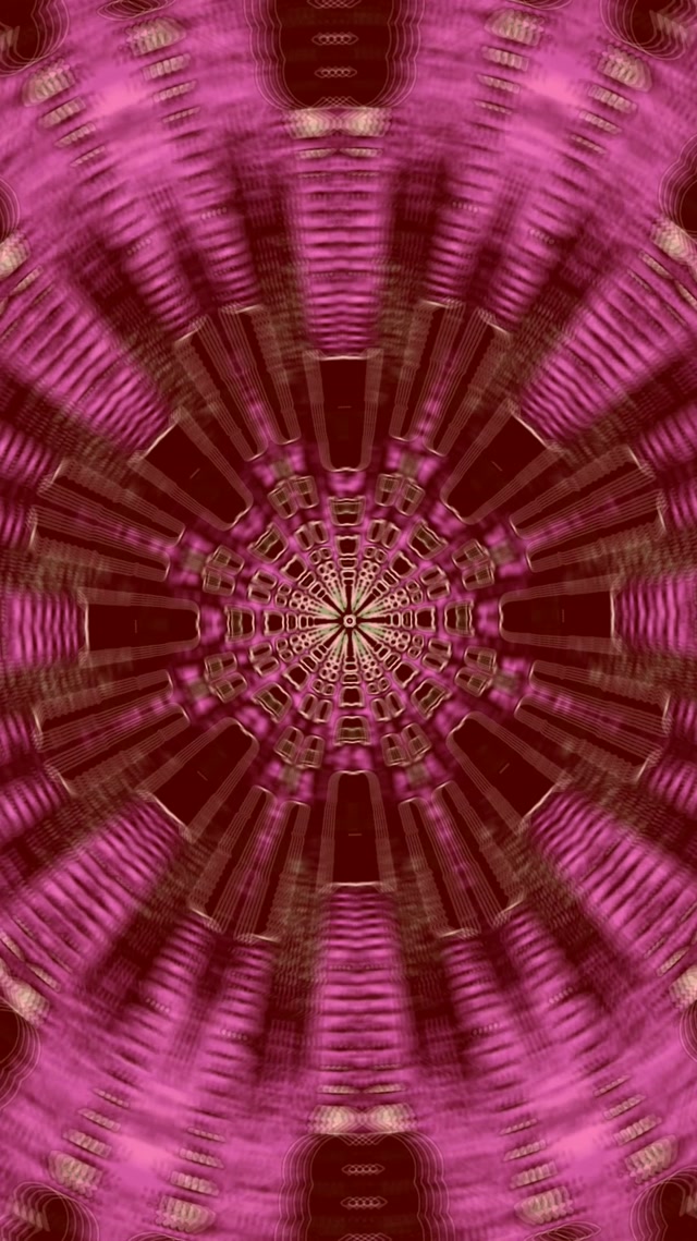 Tunnel Neon Esplosione Caleidoscopio Rosa VJ Loop 9:16 Reels 60fps Screensaver
