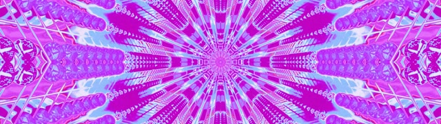 Tunnel Neon Esplosione Caleidoscopio Rosa Blu VJ Loop 32:9 Super Ultrawide 60fps Salvaschermi