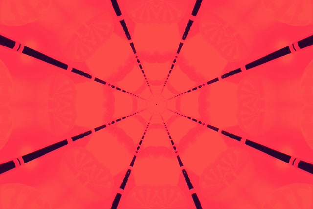 Tunnel Neon Rosso Caleidoscopio Vj Loop 3:2 surface 60fps screensaver