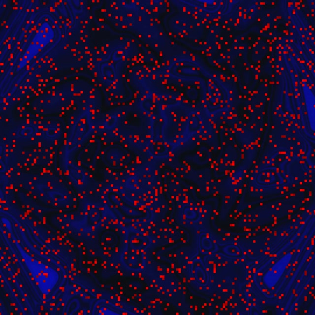 Neon Tunnel Red Pixel Swirl 1:1 Square 60fps Screensaver Vj Loop