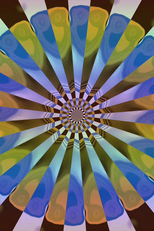 Neon Tunnel Kaleidoscope Flower Burst VJ Loop 2:3 Photo Portrait 60fps Screensaver