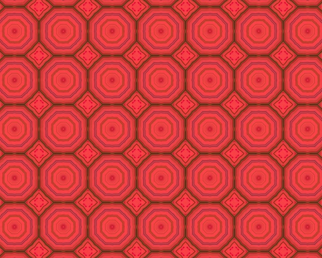 レッドオクタゴンネオントンネルスクリーンセーバー 5:4 インダストリアル 60fps VJ Loop