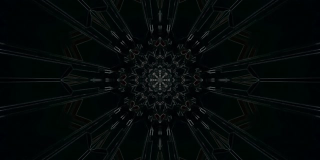 ネオンテンネル カレイドスコープ マンダラ VJ Loop 2:1 ユニビジウム 60fps スクリーンセーバー