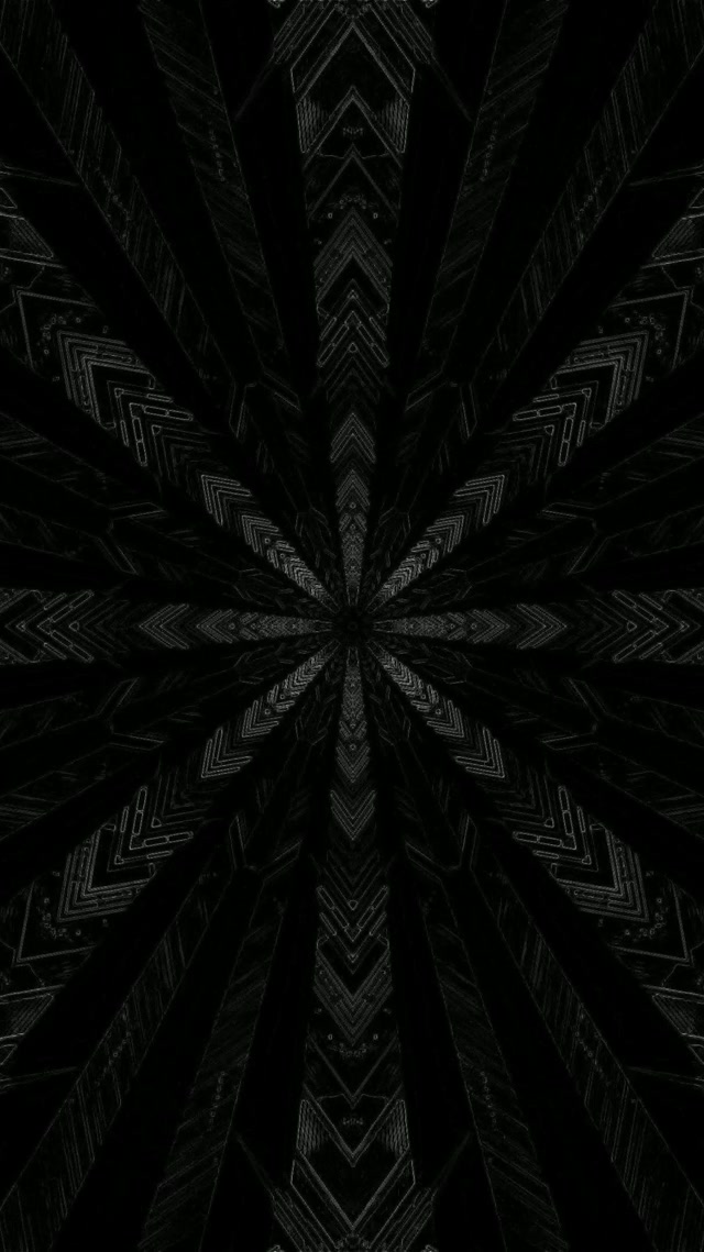 ネオントンネルダークフラクタルスターバースト VJLoops 9:16 リール 60fps スクリーンセーバー