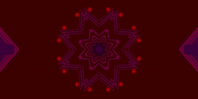 ネオントンネルスターマンダラ VJ Loop 2:1 ユニビジウム 60fps スクリーンセーバー