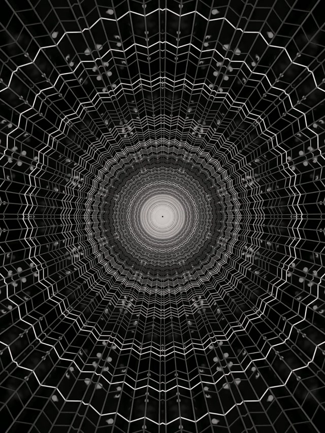ネオントンネル 蜘蛛の巣ボルテックス VJ Loop 3:4 iPad Portrait 60fps スクリーンセーバー