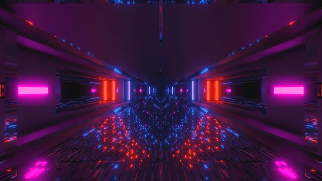 4K UHD 60fps Screensaver Neon Tunnel VJ Loop Windows 10 PC და ლეპტოპი ფონი