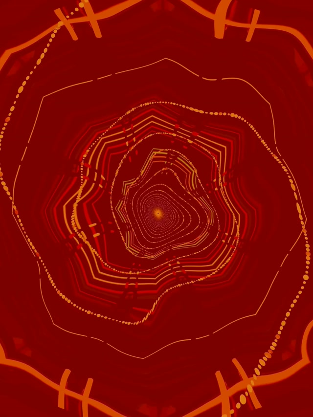 Neon Tunnel Spiral Vortex 3:4 iPad Portrait 60fps Screensaver Vj Loop