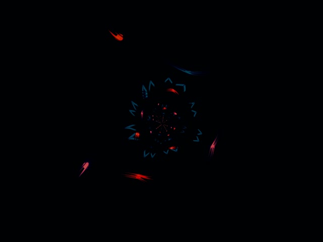 ნეონი ტუნელი კალეიდოსკოპი ვორტექსი VJ Loop 4:3 Classic 60fps Screensaver