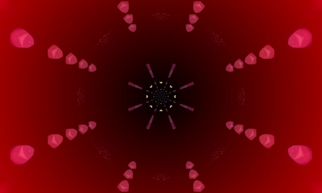 Neon Tunnel Kaleidoscope Vortex 5:3 Wide 60fps Screensaver Loop