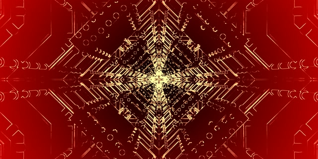 Neon Tunnel Kaleidoscope Diamond Vortex | 2:1 Univisium 60fps Screensaver VJ Loop