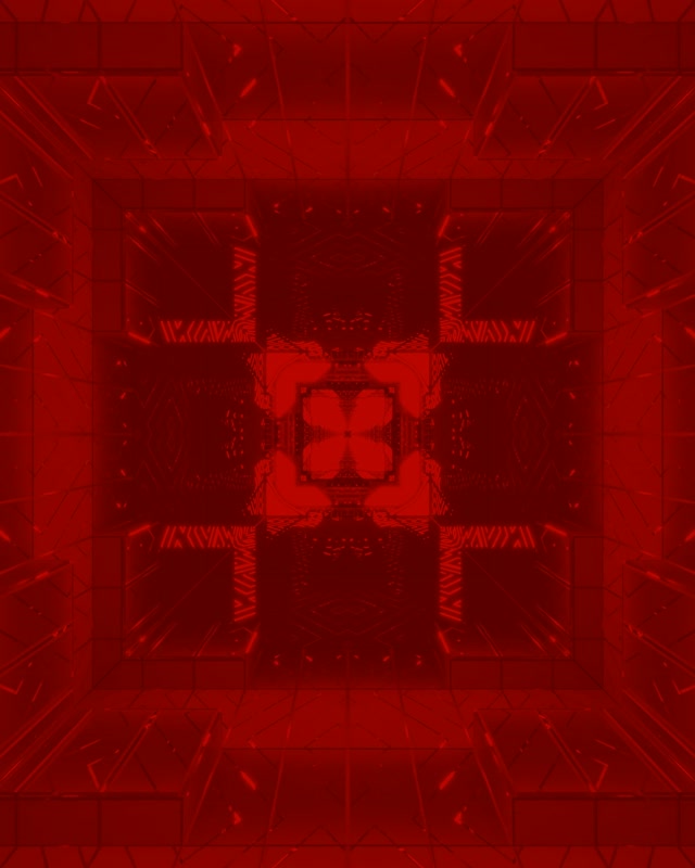 Red Neon Tunnel Symmetrical Cross Vortex 4:5 Instagram 60fps VJ Loop Screensaver