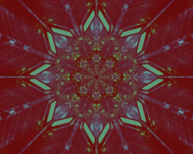 Neon Tunnel Kaleidoscope Star 5:4 industrial 60fps Screensaver Vj loop