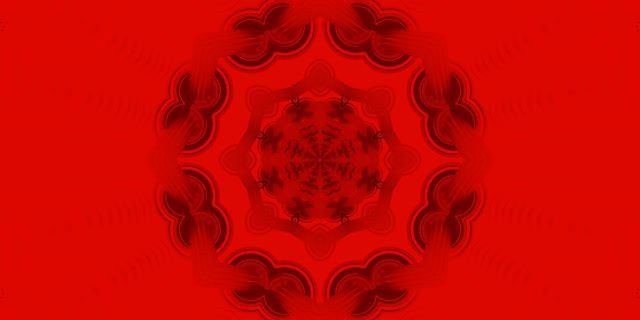 Red Mandala Neon Tunnel VJ Loop 2:1 Univisium 60fps Screensaver