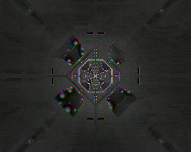 5:4 Industrial Neon Tunnel Kaleidoscope VJ Loop 60fps Screensaver