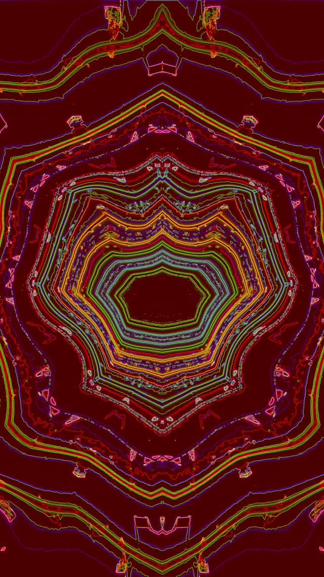 ნეონი ტუნელი კალეიდოსკოპი ვორტექსი 9:16 Reels 60fps Screensaver VJ Loop