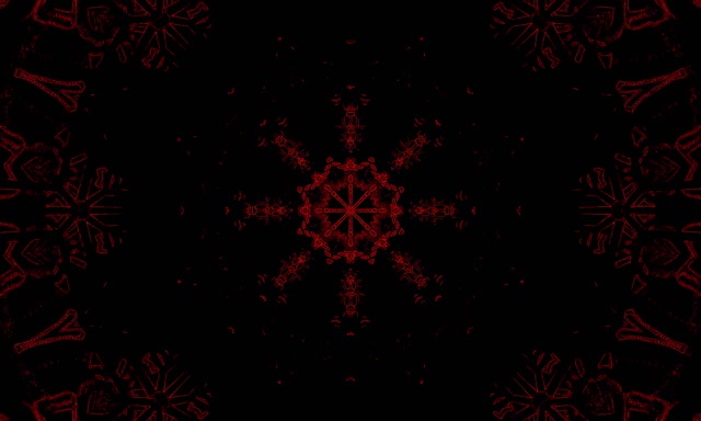 Red Neon Tunnel Kaleidoscope Vortex 5:3 Wide 60fps Screensaver Loop