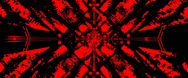 레드 블랙 네온 터널 화면보호기 2.39:1 Cinemascope 60fps VJ Loop