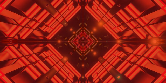 Red Neon Tunnel Diamond Vortex VJ Loop 2:1 Univisium 60fps Screensaver