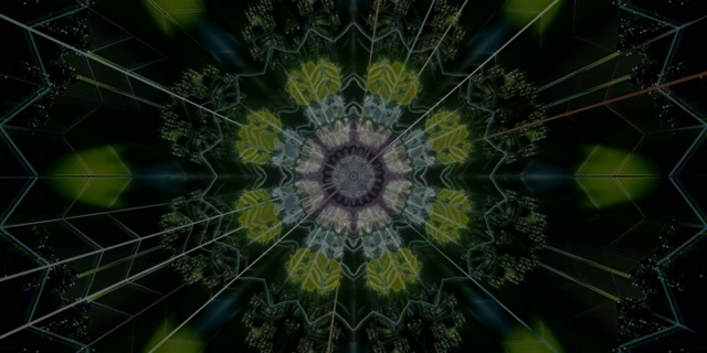 Neon Tunnel Kaleidoscope Vortex - 2:1 Univisium 60fps Screensaver VJ Loop