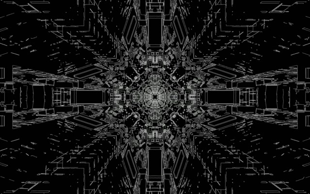 Neon Tunnel Fractal Kaleidoscope VJ Loop 16:10 MacBook 60fps Screensaver