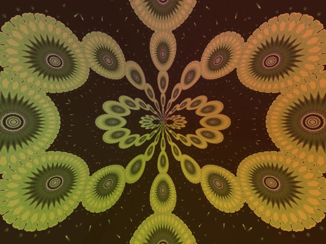 Fractal Kaleidoscope Neon Tunnel 4:3 Classic 60fps VJ Loop Screensaver