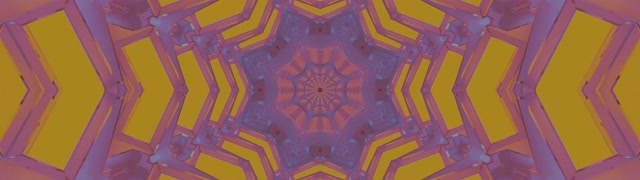 Purple Gold Neon Tunnel Kaleidoscope Screensaver 32:9 Super Ultrawide 60fps Vj Loop