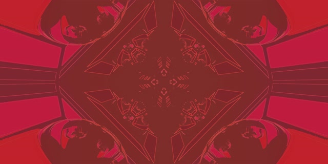 Red Kaleidoscope Diamond Neon Tunnel VJ Loop 2:1 Univisium 60fps Screensaver