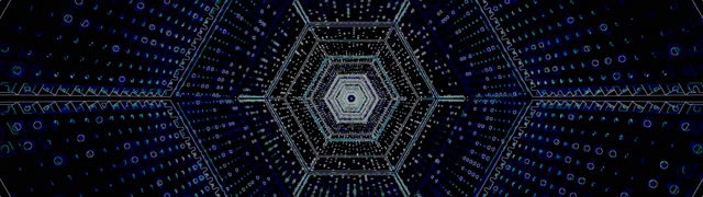 네온 터널 헥사곤 소용돌이 블루 VJ Loop 60fps 화면보호기 32:9 슈퍼 울트라와이드