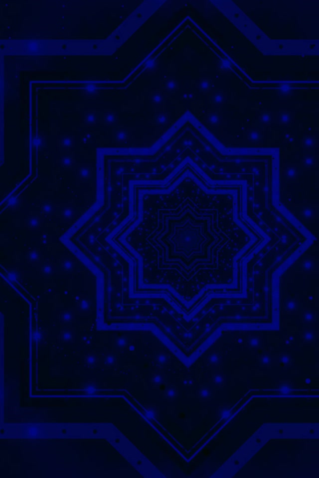 네온 터널 블루 스타 볼텍스 VJ Loop 2:3 Photo Portrait 60fps 화면보호기