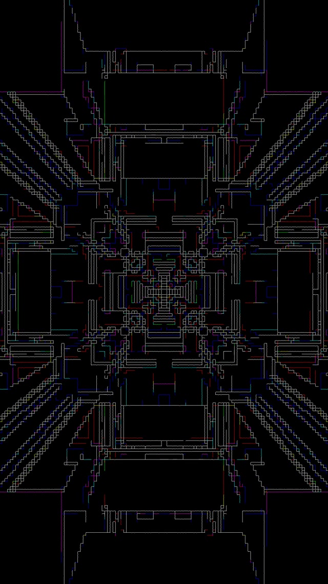 네온 터널 프랙털 그리드 VJ Loop 9:16 릴스 60fps 화면보호기