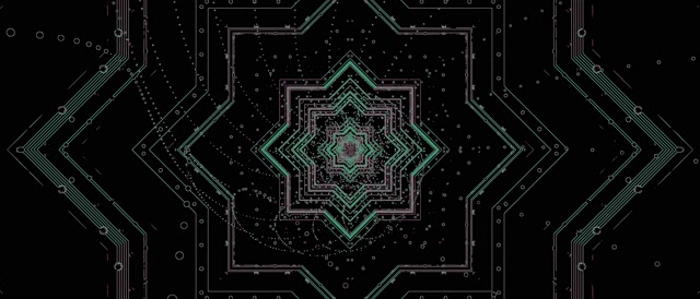 네온 터널 초록 회로 화면보호기 21:9 울트라와이드 60fps VJ Loop