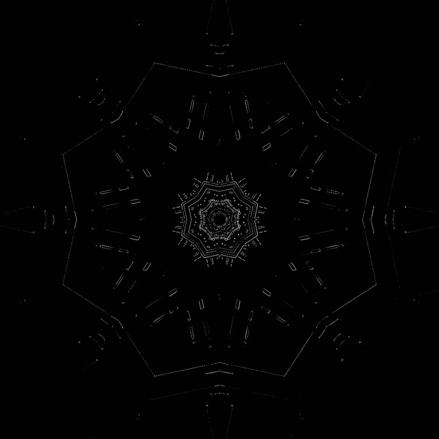 네온 터널 칠각형 만화경 VJ Loop 1:1 Square 60fps 화면보호기