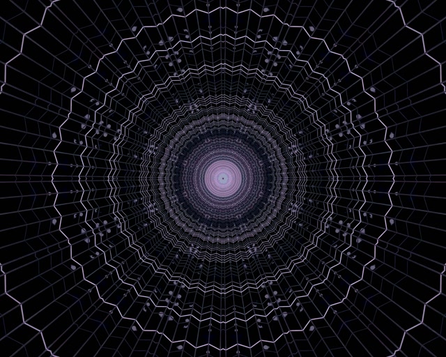 VJ Loop 네온 터널 보라 웹 소용돌이 5:4 industrial 60fps 화면보호기