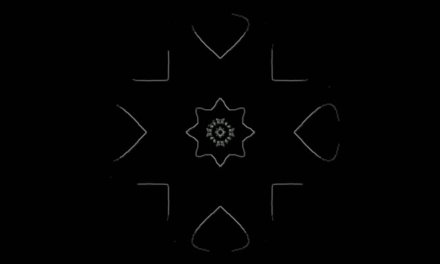 네온 터널 스노플레이크 만다라 VJ Loop 5:3 와이드 60fps 화면보호기