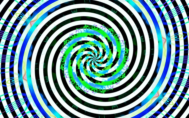 Spiraling Neon Tunnel 16:10 MacBook 60fps VJ Loop Screensaver