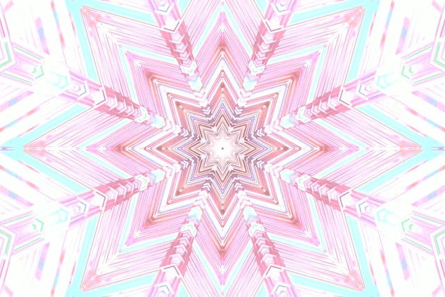 네온 터널 핑크 스타 만화경 VJ Loop 3:2 Surface 60fps 화면보호기